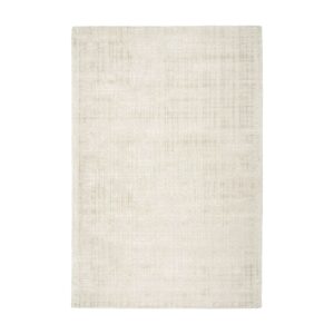 MeGusta Kurzflor Teppich Beige Silber Uni Viskose 120 x 170 cm