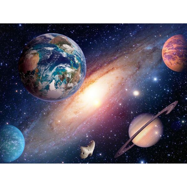 Sanders & Sanders Fototapete Universum Blau Lila und Orange 360 x 270 cm 600546