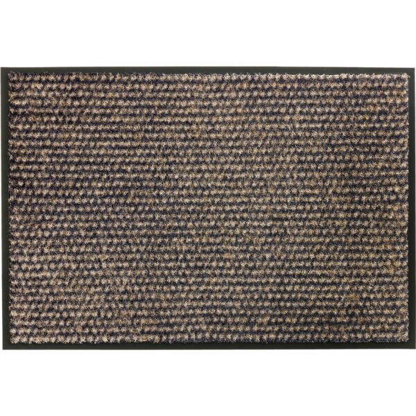 Schöner Wohnen Sauberlaufmatte Miami 67 cm x 100 cm Punkte Anthrazit-Taupe