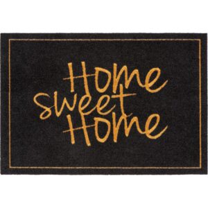 Astra Sauberlaufmatte Homelike 40 x 60 cm Home sweet Home schwarz-gold