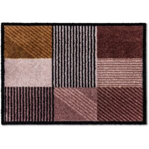 Schöner Wohnen Sauberlaufmatte Manhattan 50 cm x 70 cm Geomix Kastanie-Rose