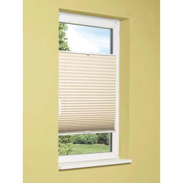 Hitzeschutz Plissee Toledo 60 cm x 130 cm Beige