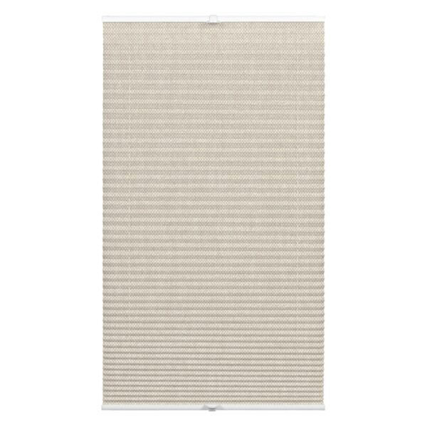 Wohnidee Plissee mit 2 Bedienschienen Beige 60 cm x 130 cm