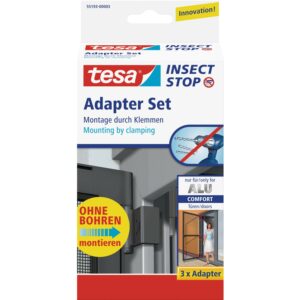 tesa Fliegengitter Alu Comfort Adapter-Set Anthrazit