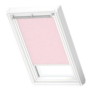 Velux Verdunkelungs-Rollo Manuell DKL C02 4659SWL mit Sterne 55 cm x 78 cm Rosa