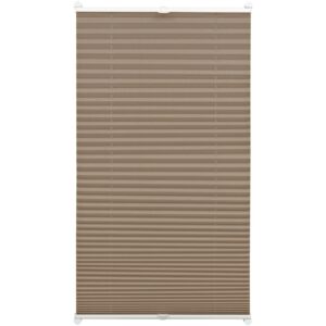 Gardinia EasyFix Plissee mit 2 Bedienschienen 90 cm x 130 cm Taupe