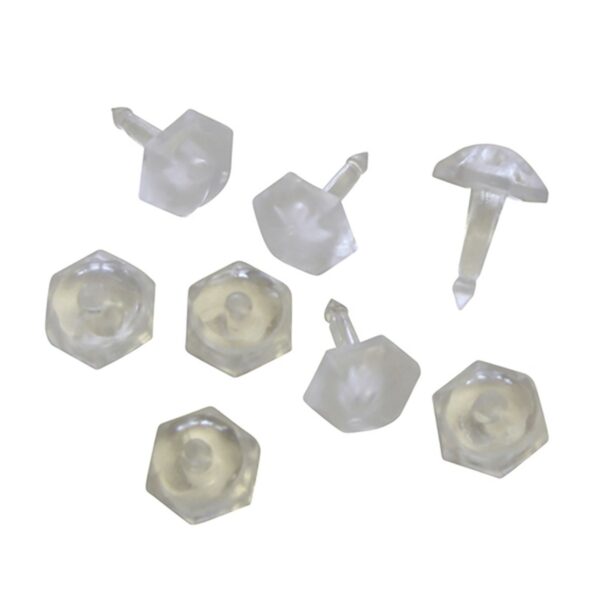 Gardinia Faltenstecker Transparent 50-er Pack