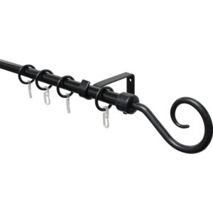 Komplettstilgarnitur Hook Ø 13/16 mm Schwarz 130 cm - 240 cm