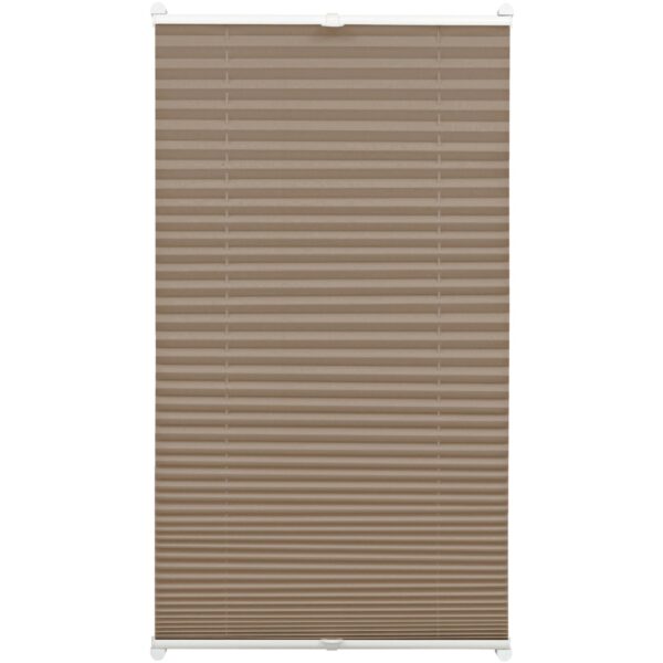 Gardinia EasyFix Plissee mit 2 Bedienschienen 100 cm x 130 cm Taupe