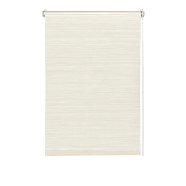 Gardinia EasyFix Rollo Dekor Streifen 120 cm x 150 cm Weiß-Beige