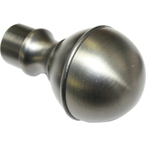 Gardinia Endknopf Europa Geo für Ø 19 mm Silber-antik 12 cm x 10 cm