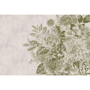 Fototapete Blumen Floral Beige Creme 4