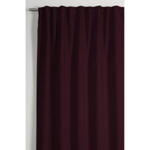 Gardinia Schlaufenschal mit Gardinenband Dimout Beere 245 cm x 140 cm