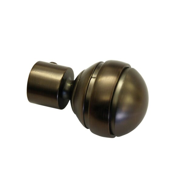 Gardinia Endstück Chicago Kugel für Ø 20 mm Bronze 2-er Pack