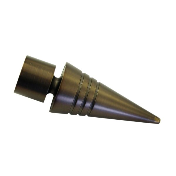 Gardinia Endstück Chicago Spitze für Ø 20 mm Bronze 2-er Pack