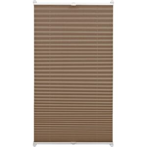 Gardinia EasyFix Plissee mit 2 Bedienschienen 60 cm x 130 cm Taupe