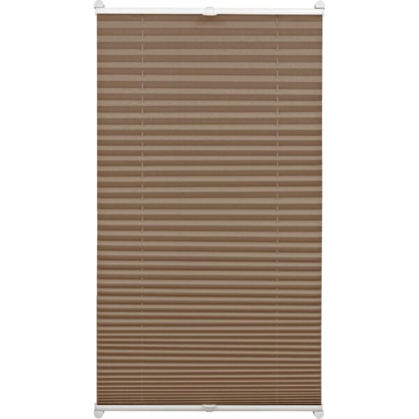 Gardinia EasyFix Plissee mit 2 Bedienschienen 70 cm x 130 cm Taupe