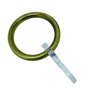 Gardinia Ring Messing Antik für Stilgarnitur Kegel und Zylinder 6-er Pack