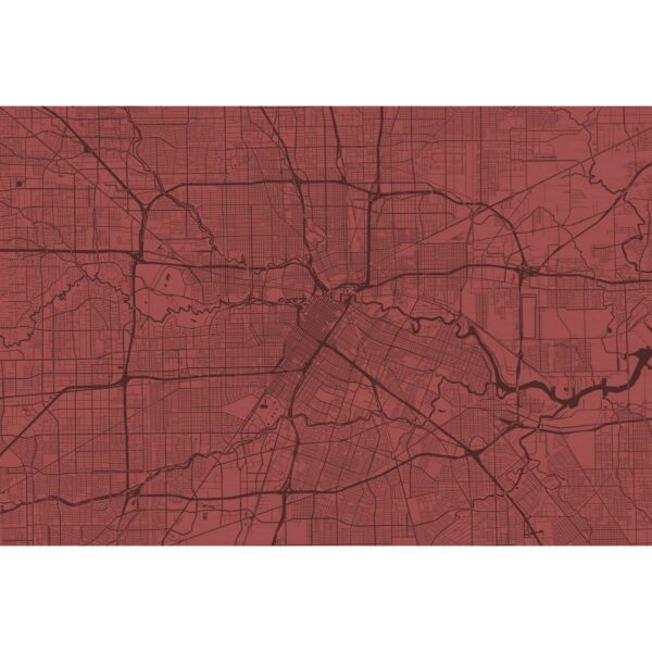 Fototapete Stadtkarte Metropole Rot Schwarz 4