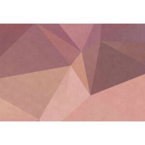 Fototapete 3D Effekt Polygon Rosa Beige 4