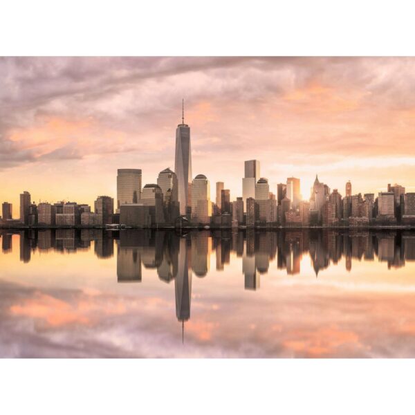 Fototapete New York Skyline Grau Gelb 3