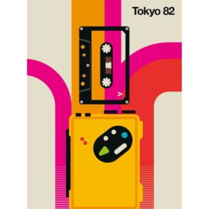 Fototapete Tokyo 82 Kassette Bunt 2