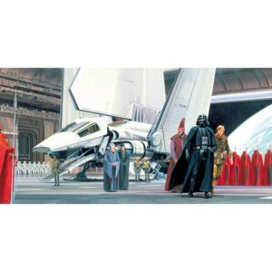 Komar Fototapete Vlies Star Wars Classic RMQ Death Star Shuttle Dock 500 x 250cm