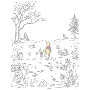 Komar Vliesfototapete Winnie Pooh Walk 200 cm x 280 cm