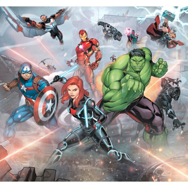 Komar Vliesfototapete Avengers Street Revenge 300 cm x 280 cm