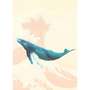 Komar Vliesfototapete Whale Voyage 200 cm x 280 cm