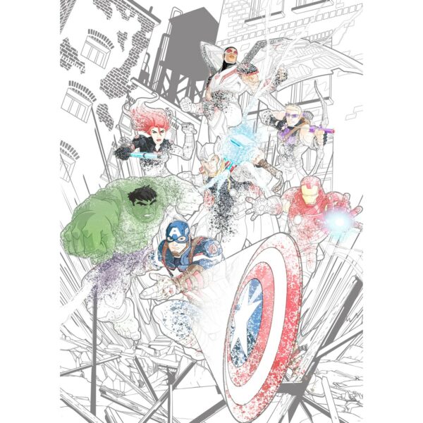 Komar Vliesfototapete Avengers Attack 200 cm x 280 cm