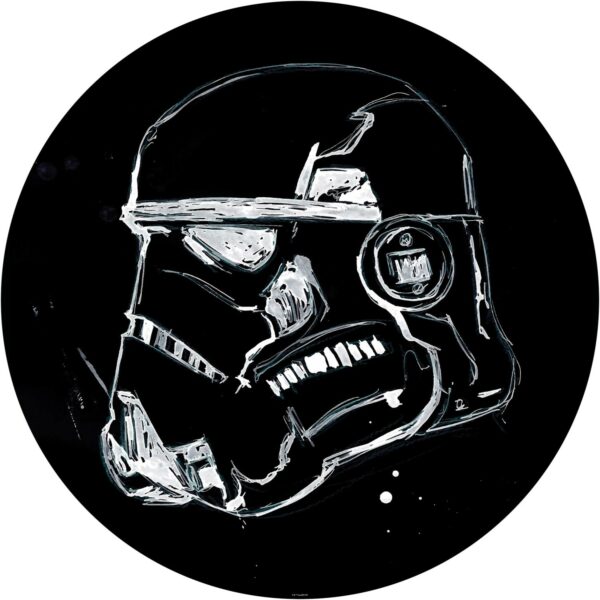 Komar Vliesfototapete Dot Star Wars Ink Stormtrooper selbstklebend Ø 125 cm