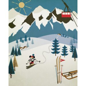 Komar Vliesfototapete Mickey Alpine 200 cm x 250 cm