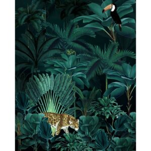 Komar Vliesfototapete Jungle Night 200 cm x 250 cm