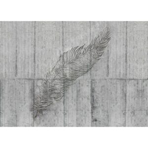 Komar Vliesfototapete Concrete Feather 350 cm x 250 cm