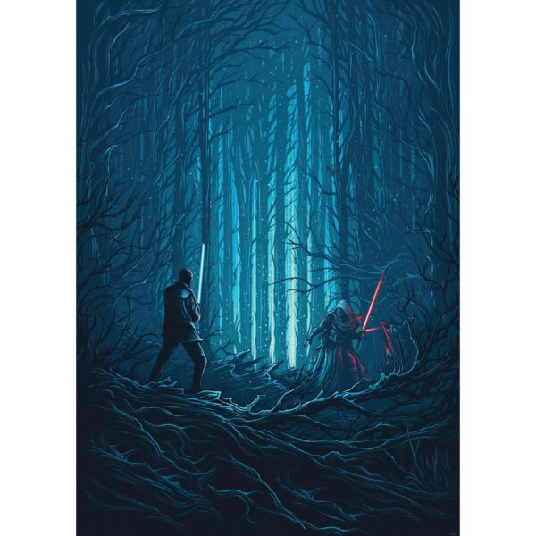 Komar Vliesfototapete Star Wars Wood Fight 200 cm x 280 cm