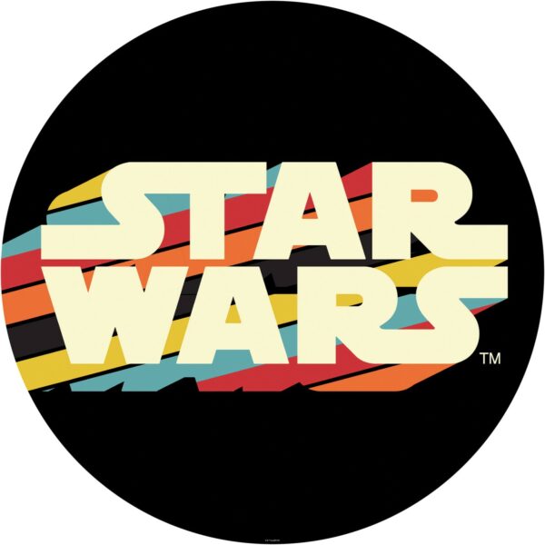 Komar Vliesfototapete Dot Star Wars Typeface selbstklebend Ø 125 cm