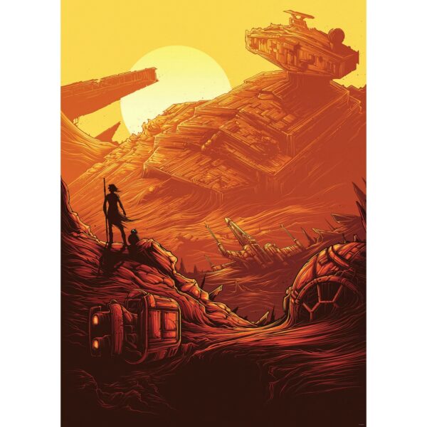 Komar Vliesfototapete Star Wars Jakku Star Destroyer 200 cm x 280 cm