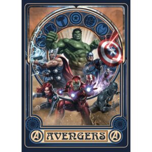 Komar Vliesfototapete Avengers Ornament 200 cm x 280 cm