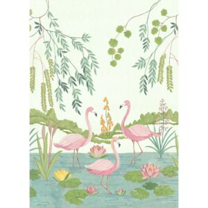 Komar Vliesfototapete Flamingo Vibes 200 cm x 280 cm