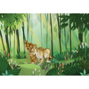 Komar Fototapete Vlies Lion King Love  400 x 280 cm