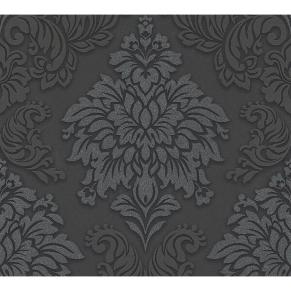 A.S. Creation Vliestapete Metropolitan Stories Lizzy London Damask Schwarz FSC®