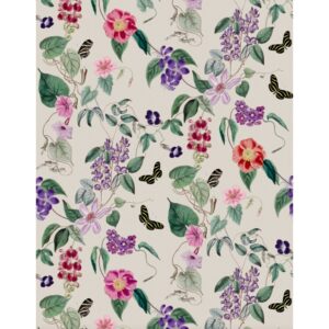 Schöner Wohnen Vliestapete New Delight Floral Grau-Grün 270 x 212 cm FSC®