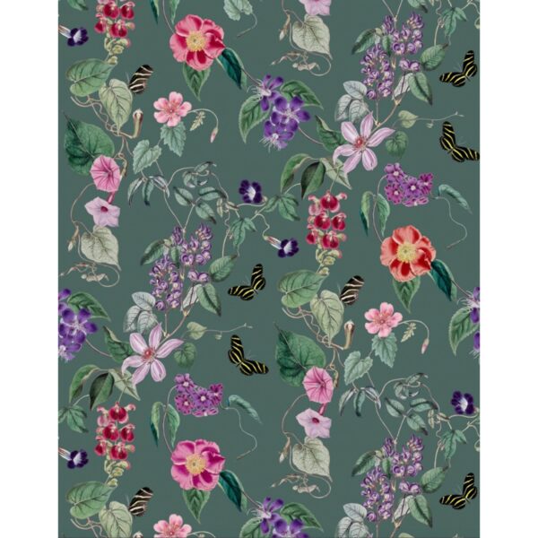 Schöner Wohnen Vliestapete New Delight Floral Dunkelgrün 270 x 212 cm FSC®