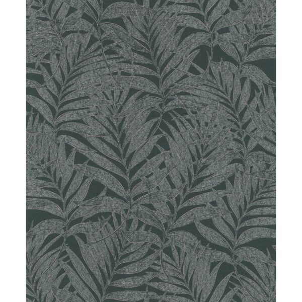 Marburg Vliestapete Habitat Floral Schwarz-Silber FSC®