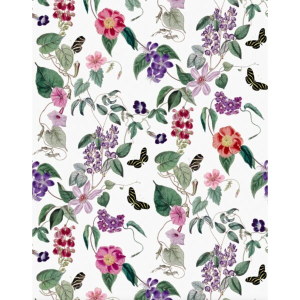 Schöner Wohnen Vliestapete New Delight Floral Weiß-Grün 270 x 212 cm FSC®