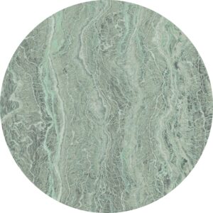 Komar Vlies Fototapete Green Marble Selbstklebend Ø 125 cm