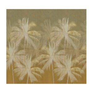 Art for the Home Fototapete Vintage Palm 280 cm x 300 cm Ocker FSC®