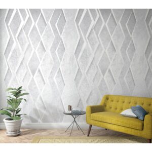 Marburg Vliestapete Grafisch Geometrie Grau 270 cm x 159 cm FSC®