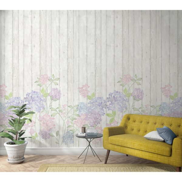 Marburg Vliestapete Blumen Greige 270 cm x 159 cm FSC®